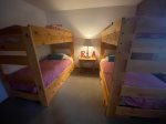 3rd. Bedroom sleeps 4 in two Bunk Beds